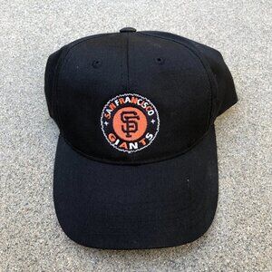 Vintage ANNCO San Francisco Giants Hat Men's One Size Black Snapback MLB Cap​